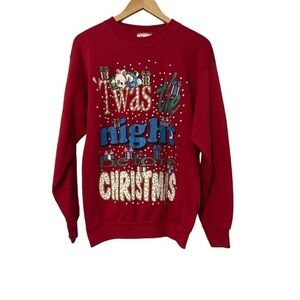 Vintage Ugly Christmas Sweater Size Large